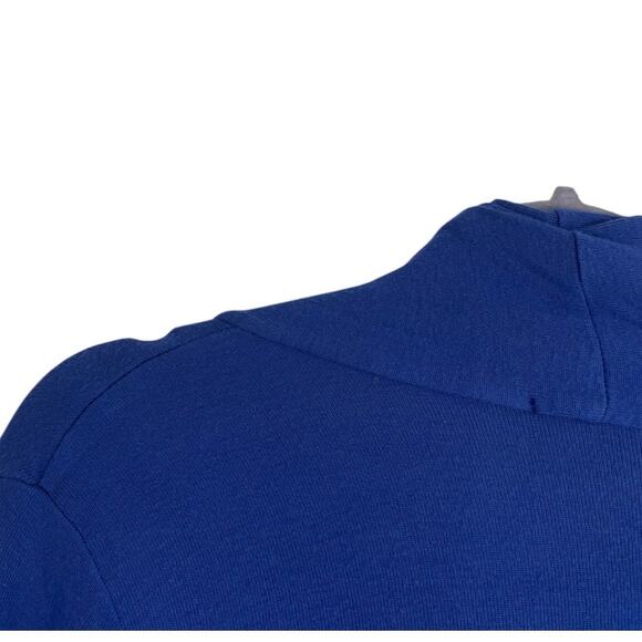 MOD Lusive Blue Cropped Cinched Sleeve Cardigan Sweater - Picture 7 of 8